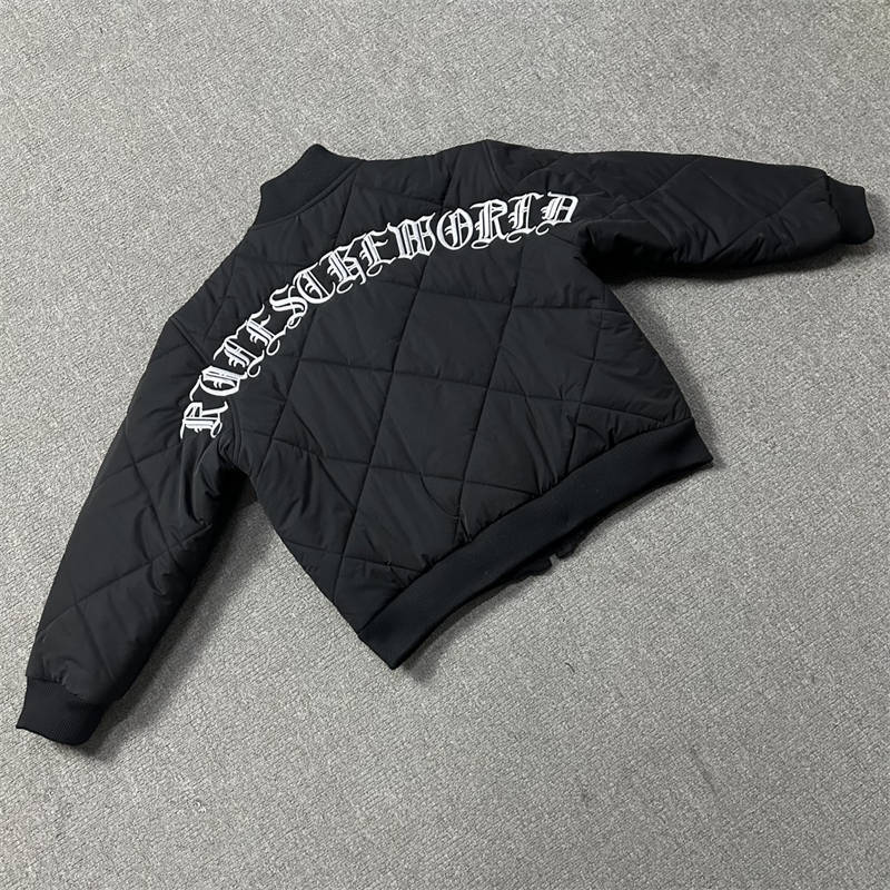 Corteiz Puffer Crtz Olde English Quilted Bomber Jacket
