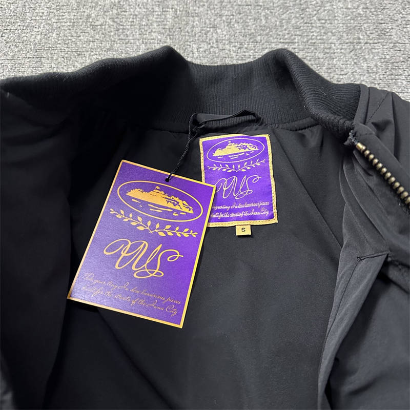 Corteiz Puffer Crtz Olde English Quilted Bomber Jacket