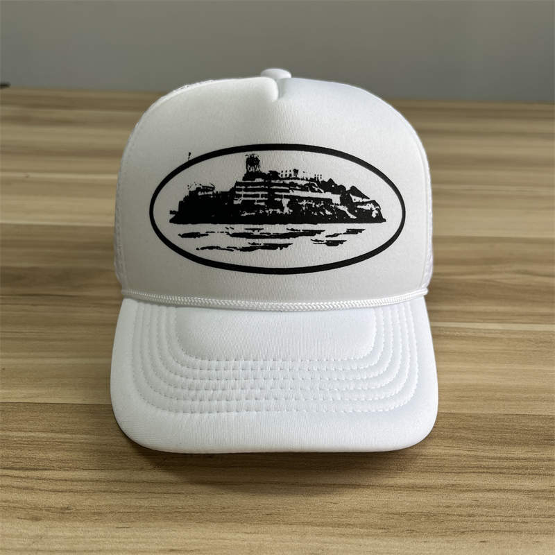 Corteiz Hat Crtz Alcatraz Print Trucker Cap Collection