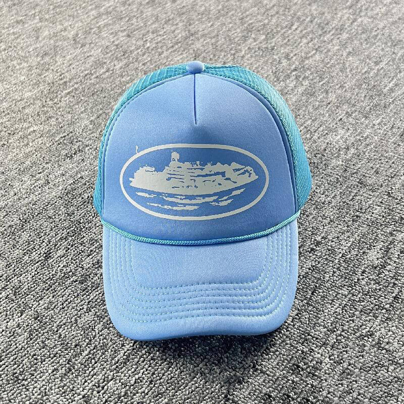 Corteiz Hat Crtz Alcatraz Print Trucker Cap Collection