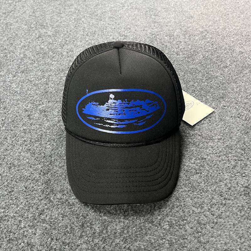 Corteiz Hat Crtz Alcatraz Print Trucker Cap Collection