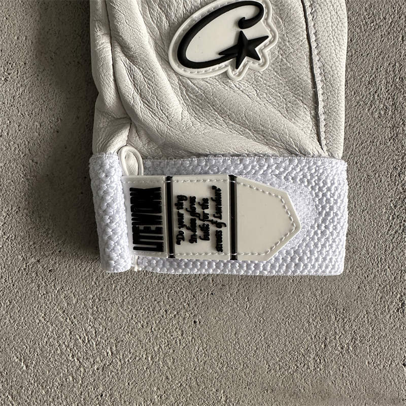 Corteiz Gloves Crtz Alcatraz Genuine Cowhide Leather Mitten