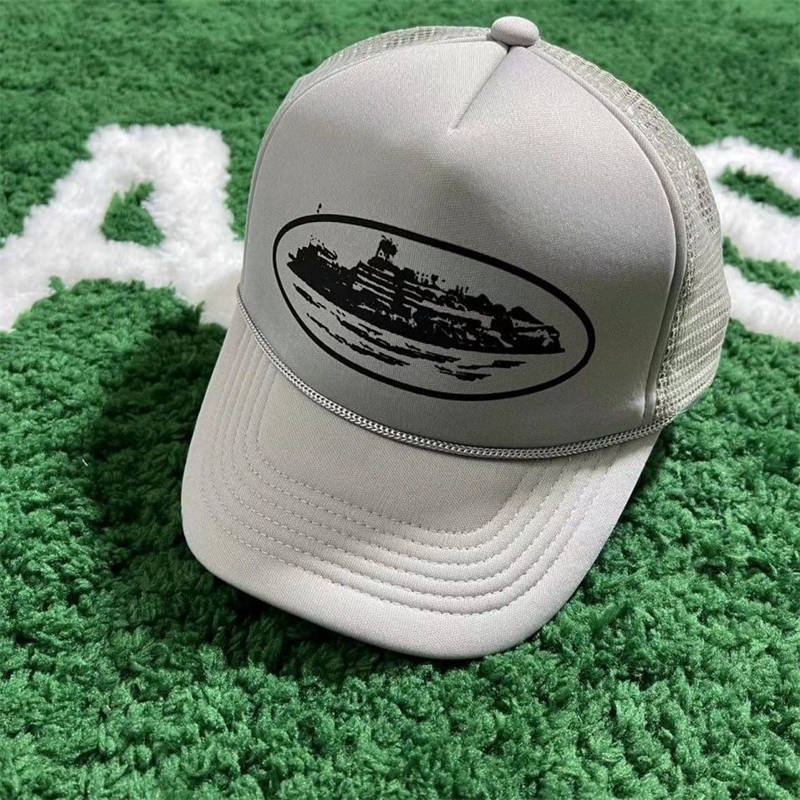 Corteiz Hat Crtz Alcatraz Print Trucker Cap Collection