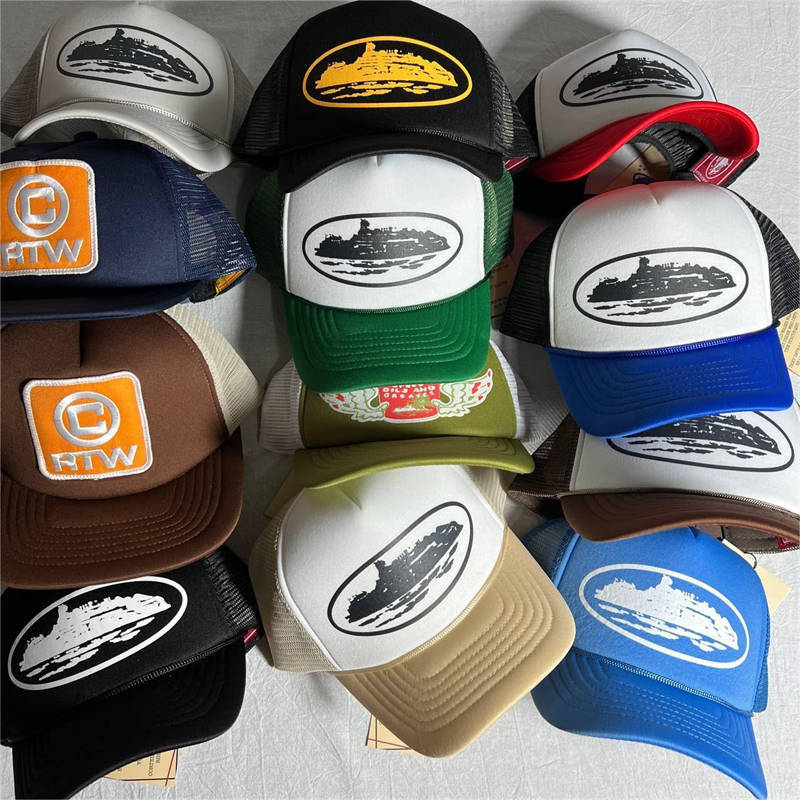 Corteiz Hat Crtz Alcatraz Print Trucker Cap Collection Front