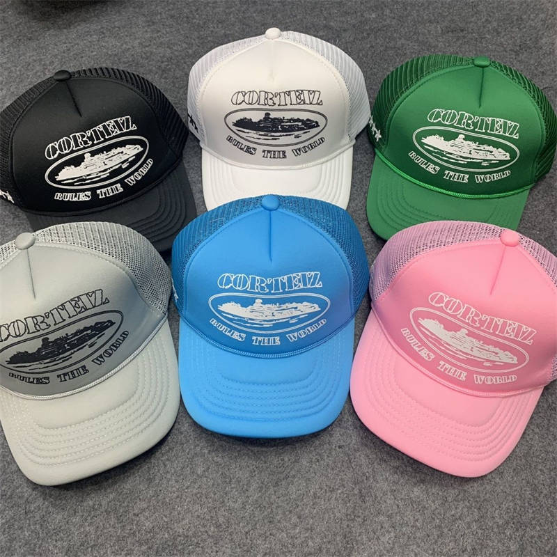 Corteiz Rules The World Trucker Hat Crtz Rtw Alcatraz Print Cap