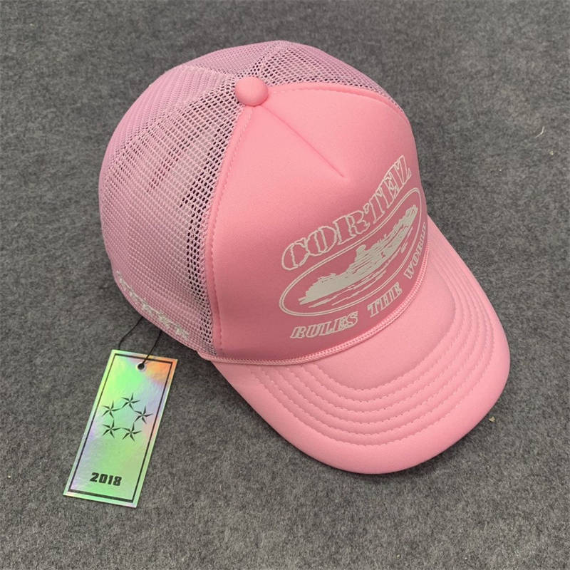 Corteiz Rules The World Trucker Hat Crtz Rtw Alcatraz Print Cap