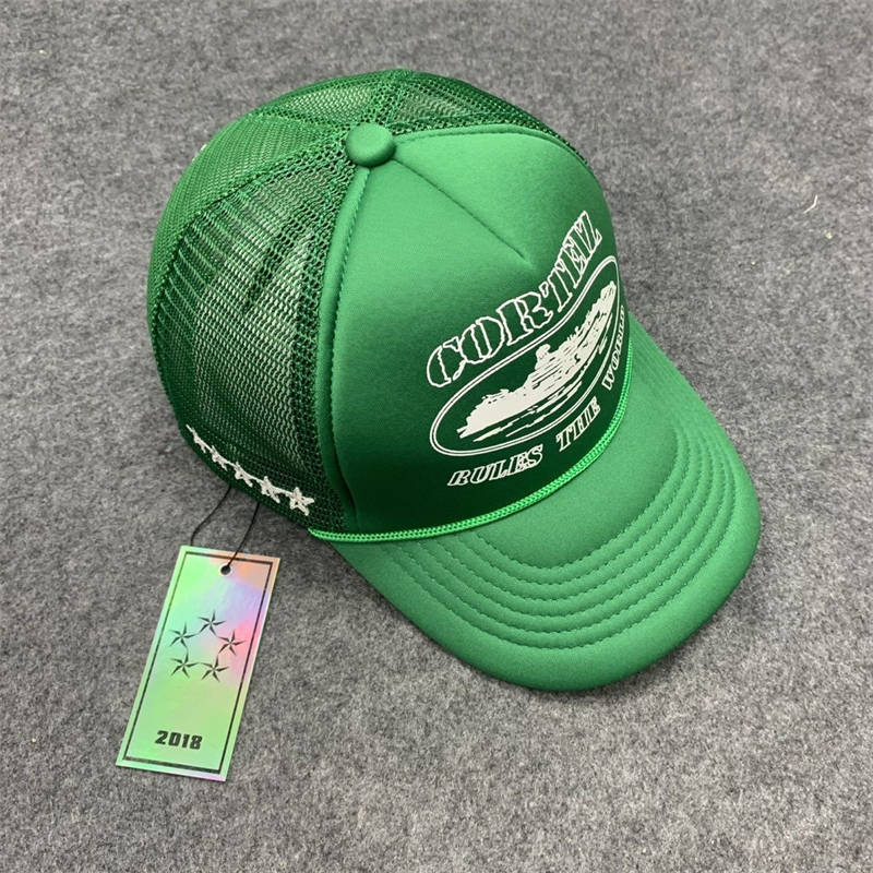 Corteiz Rules The World Trucker Hat Crtz Rtw Alcatraz Print Cap