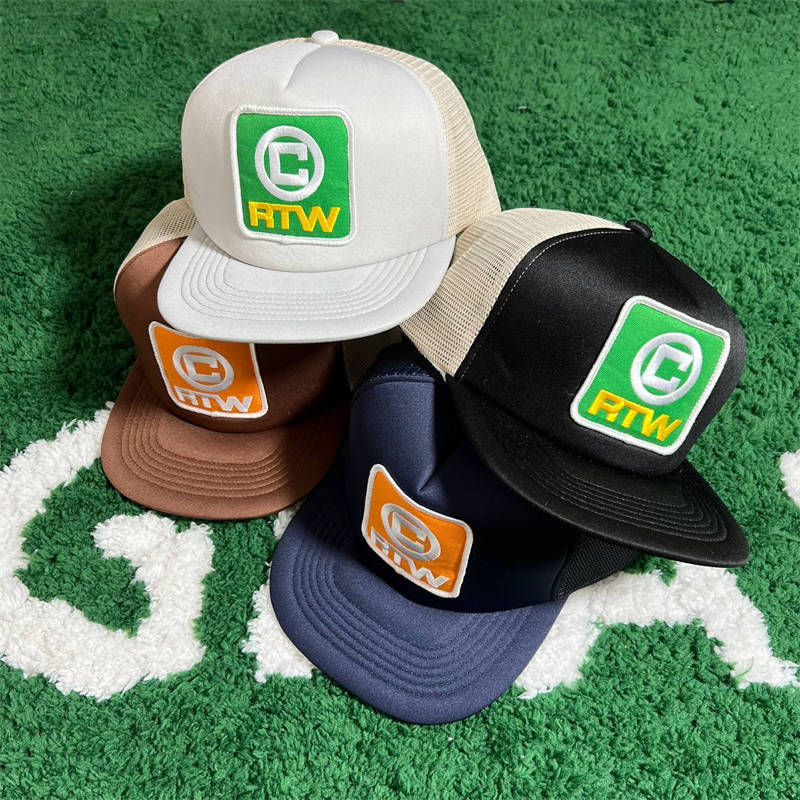 Corteiz Box Trucker Hat Crtz Rtw Embroider Peaked Cap Collection