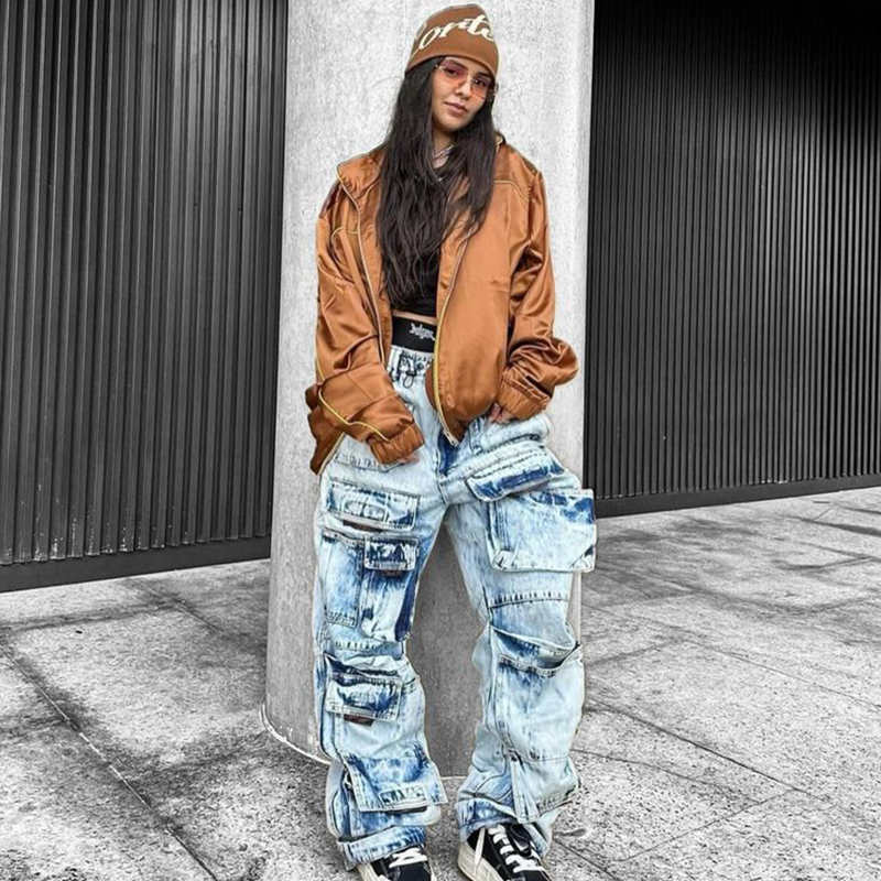 Corteiz Hat Beanie Crtz OG Strike Skully Brown Wearing Effect