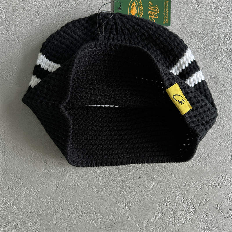 Corteiz Beanie Black CRtz Big Crochet Beanies
