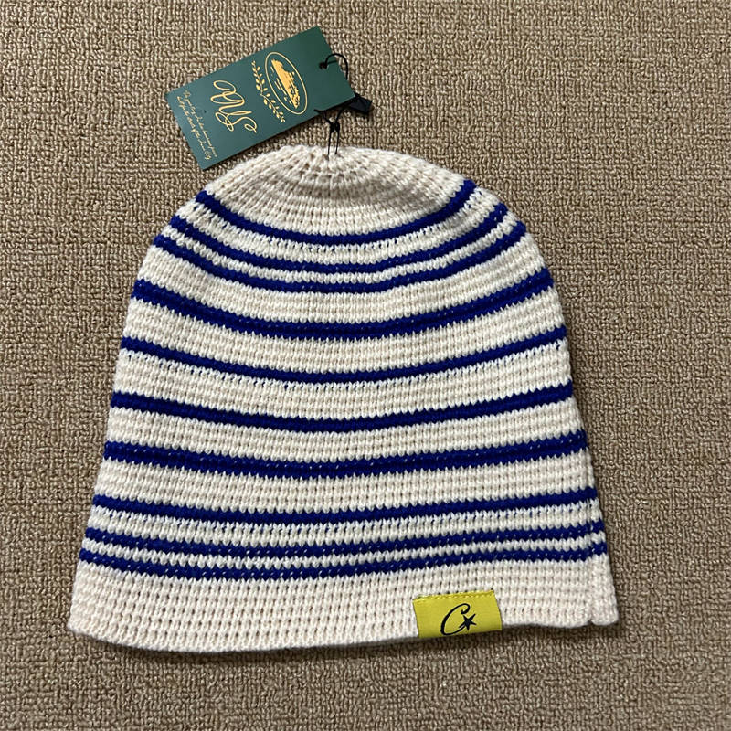 Alternate view of the Corteiz Crochet Beanie striped knit hat
