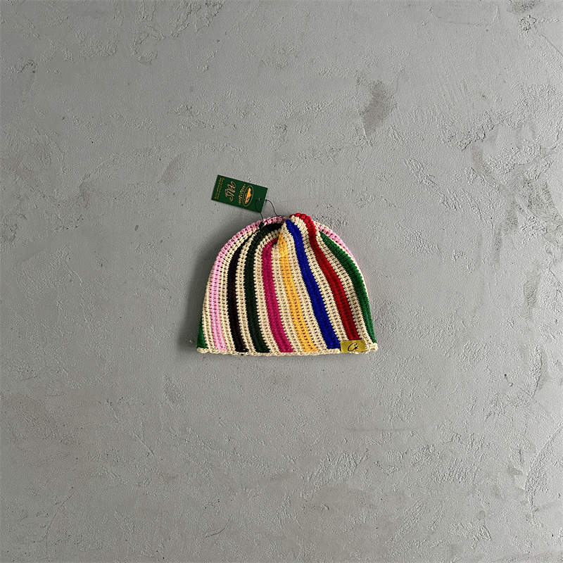 Corteiz Beanie Hat Big Crochet Crtz Vertical Knit Cold Cap
