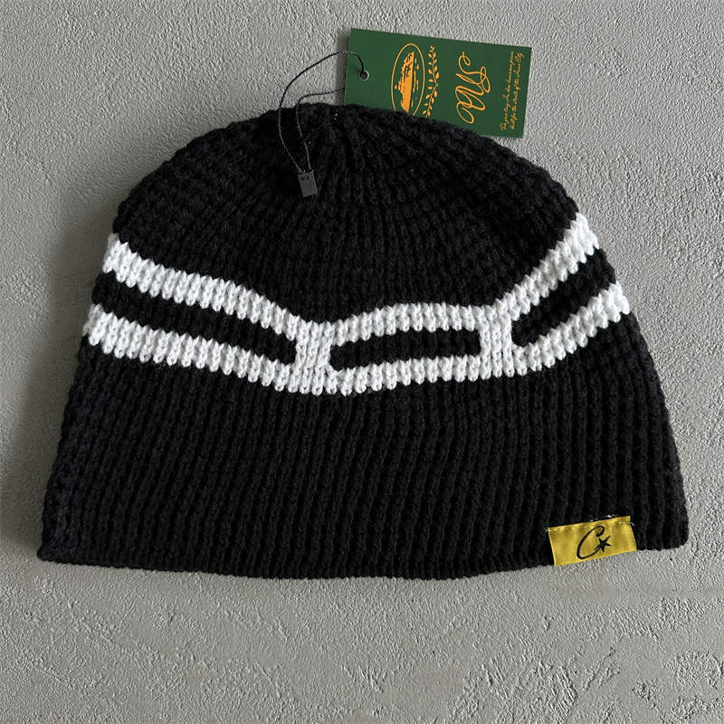 Corteiz Beanie Black CRtz Big Crochet Beanies