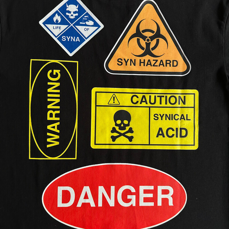 Syna World Long Sleeve T Shirt Synaworld Hazard Tee
