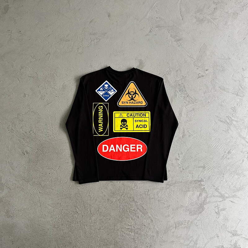 Syna World Long Sleeve T Shirt Synaworld Hazard Tee