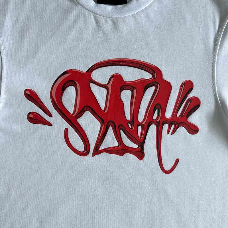 Syna World Chrome Tee Synaworld Logo Print T shirt Black White