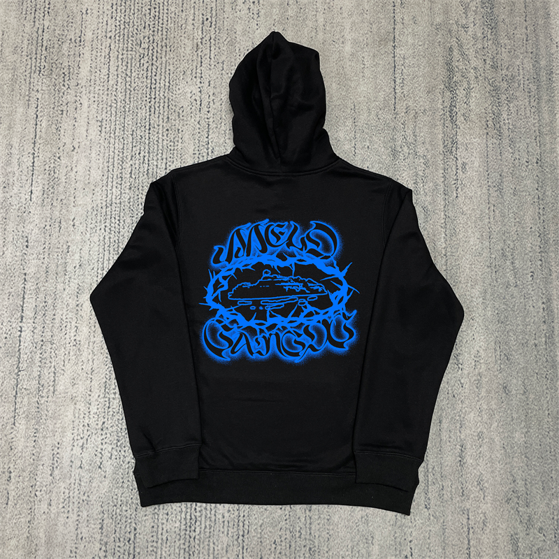 Corteiz X Gazo Hoodie Crtz Alcatraz Logo Sweatshirt