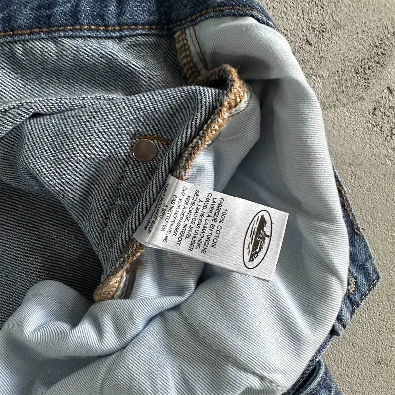 Corteiz Work Pants Crtz Embossed C Star Denim Jeans
