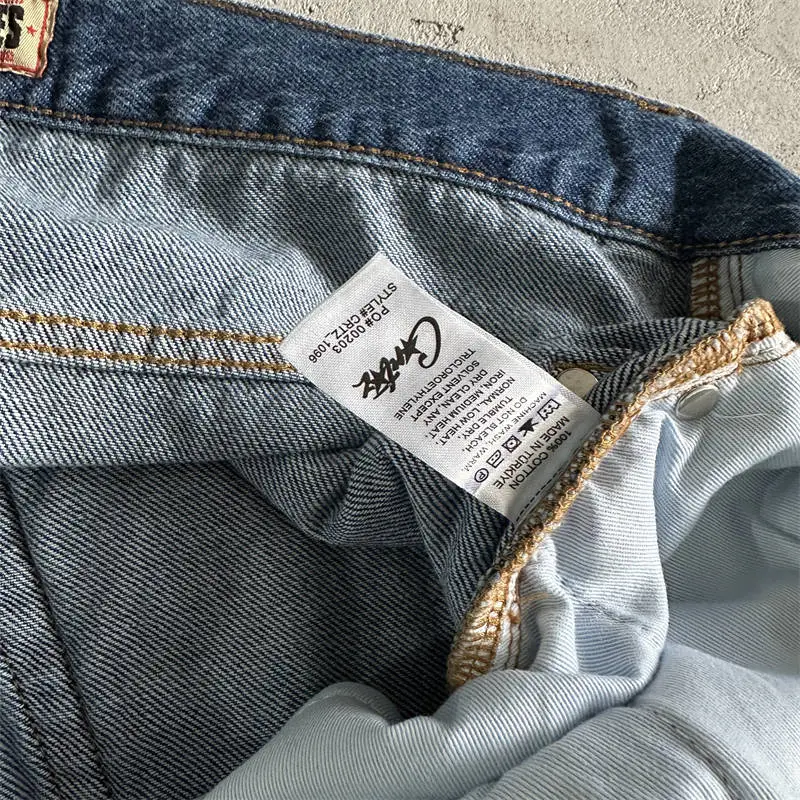 Corteiz Work Pants Crtz Embossed C Star Denim Jeans
