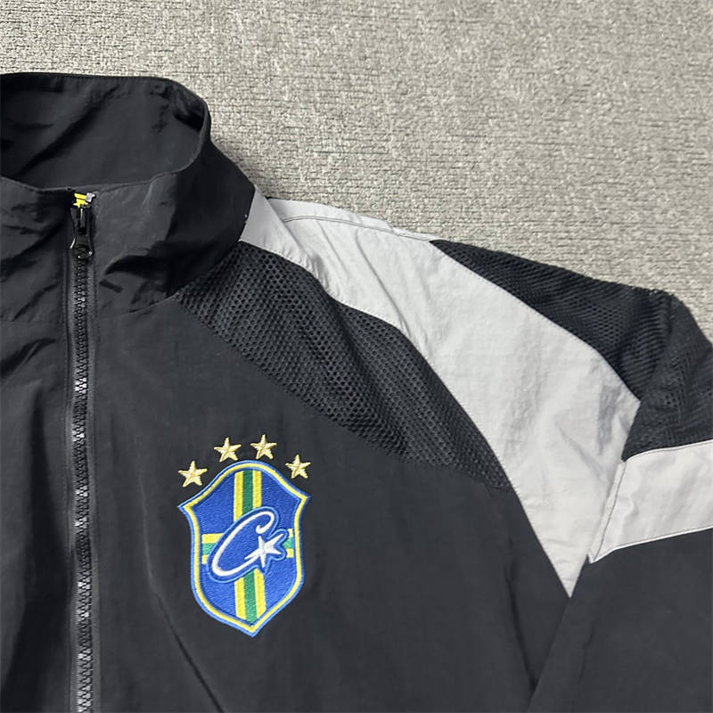 Corteiz Windbreaker Crtz Brasil Olympic Shuku Set Jacket and Pants Tracksuit