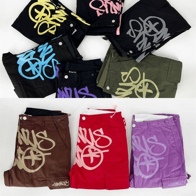Minus Two Cargo Pants Casual Men Women Hip Hop Trousers Collection Front