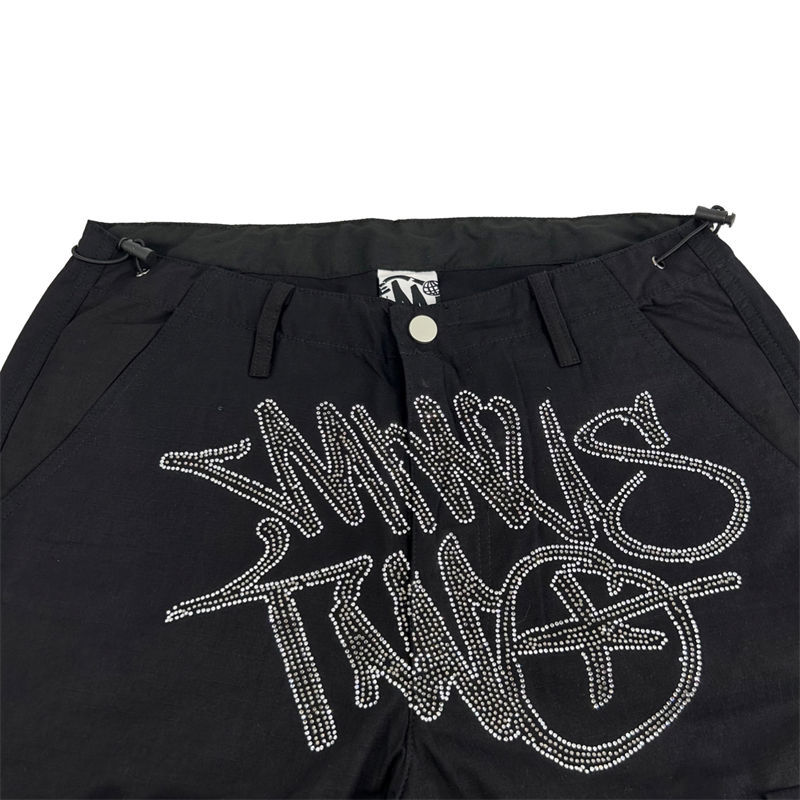 Minus Two Trousers Minustwo Cargos Diamond Studded Pants