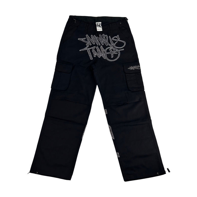 Minus Two Trousers Minustwo Cargos Diamond Studded Pants