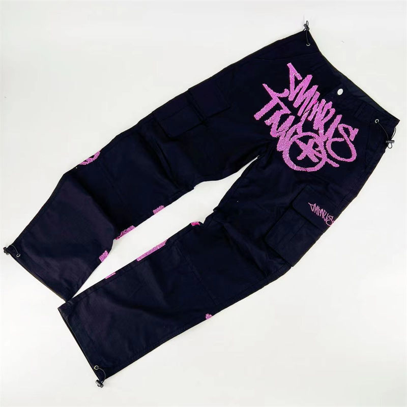Minustwo Cargos Trousers Minus Two Glittering Diamonds Pants
