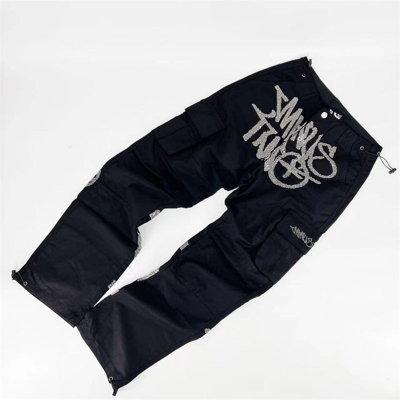 Minustwo Cargos Trousers Minus Two Glittering Diamonds Pants