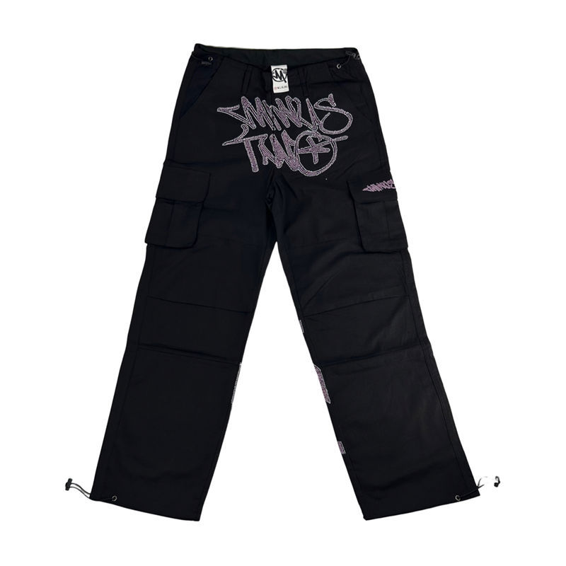 Minus Two Trousers Minustwo Cargos Diamond Studded Pants