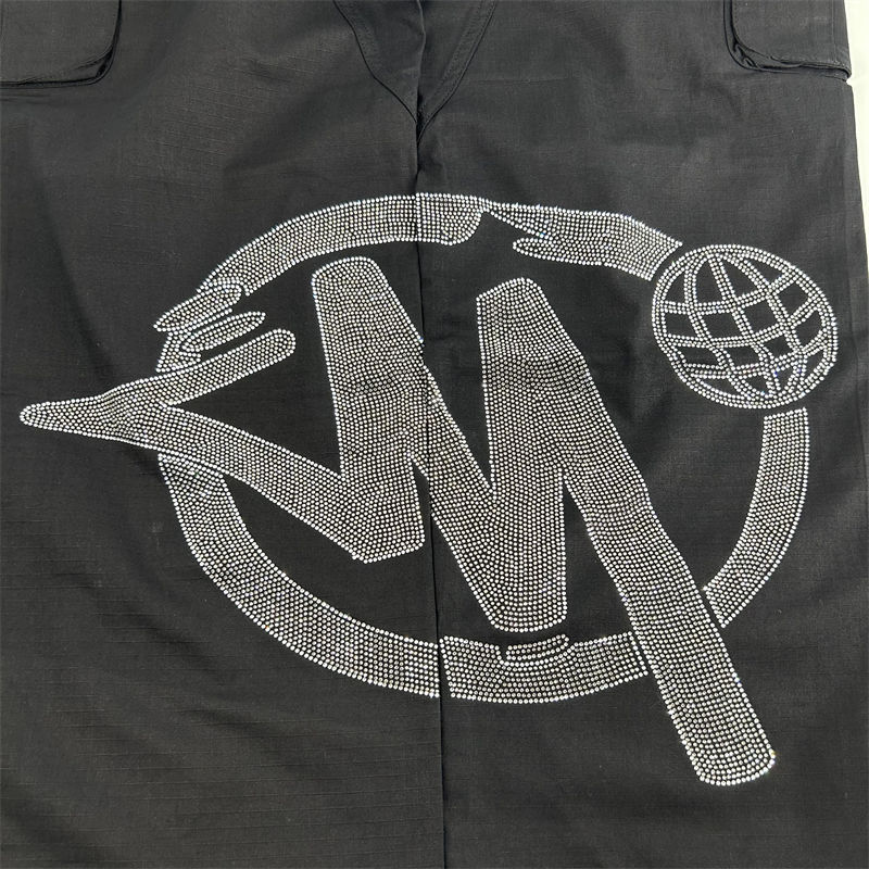 Minus Two Trousers Minustwo Cargos Diamond Studded Pants