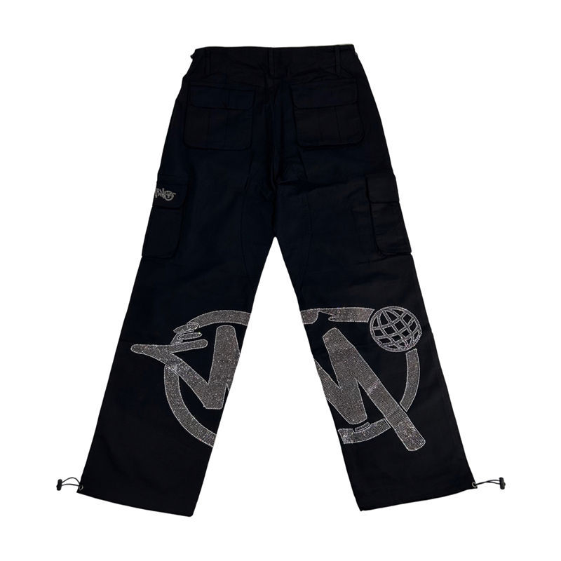 Minus Two Trousers Minustwo Cargos Diamond Studded Pants