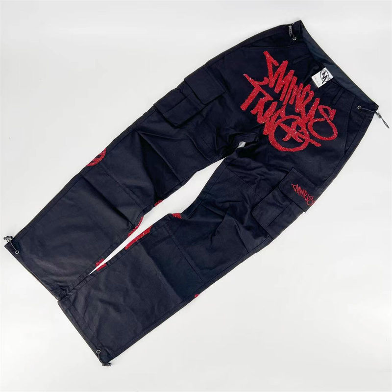 Minustwo Cargos Trousers Minus Two Glittering Diamonds Pants