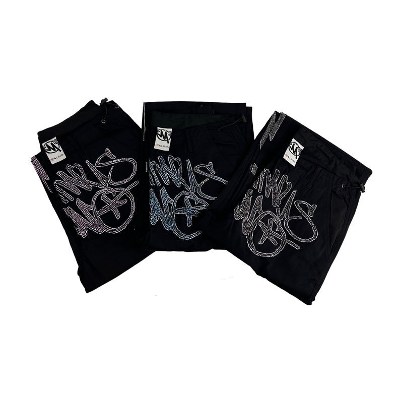 Minus Two Trousers Minustwo Cargos Diamond Studded Pants