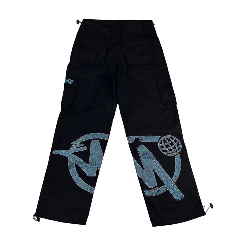 Minus Two Trousers Minustwo Cargos Diamond Studded Pants
