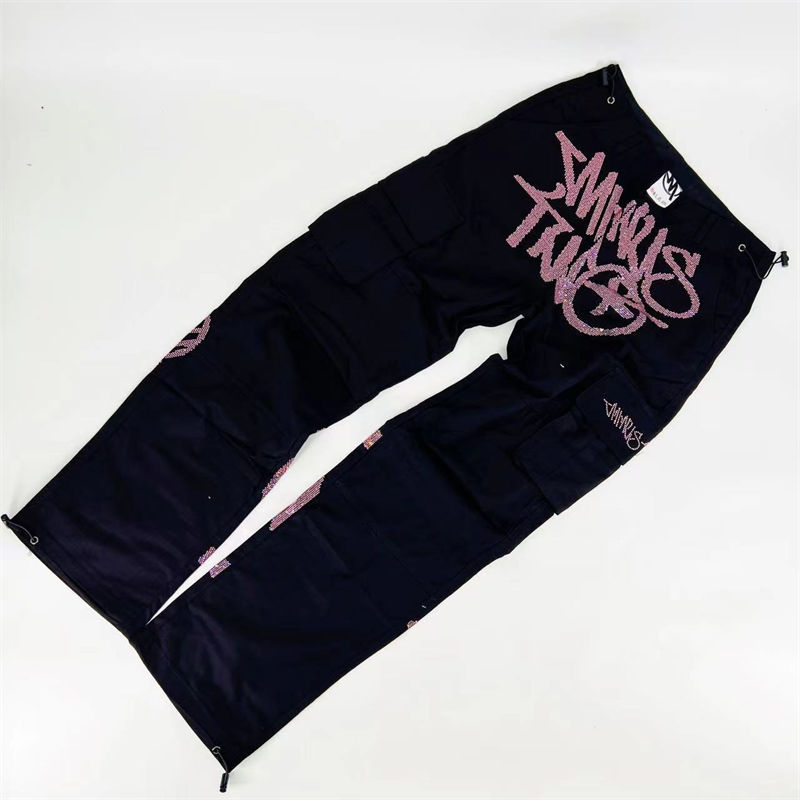 Minustwo Cargos Trousers Minus Two Glittering Diamonds Pants