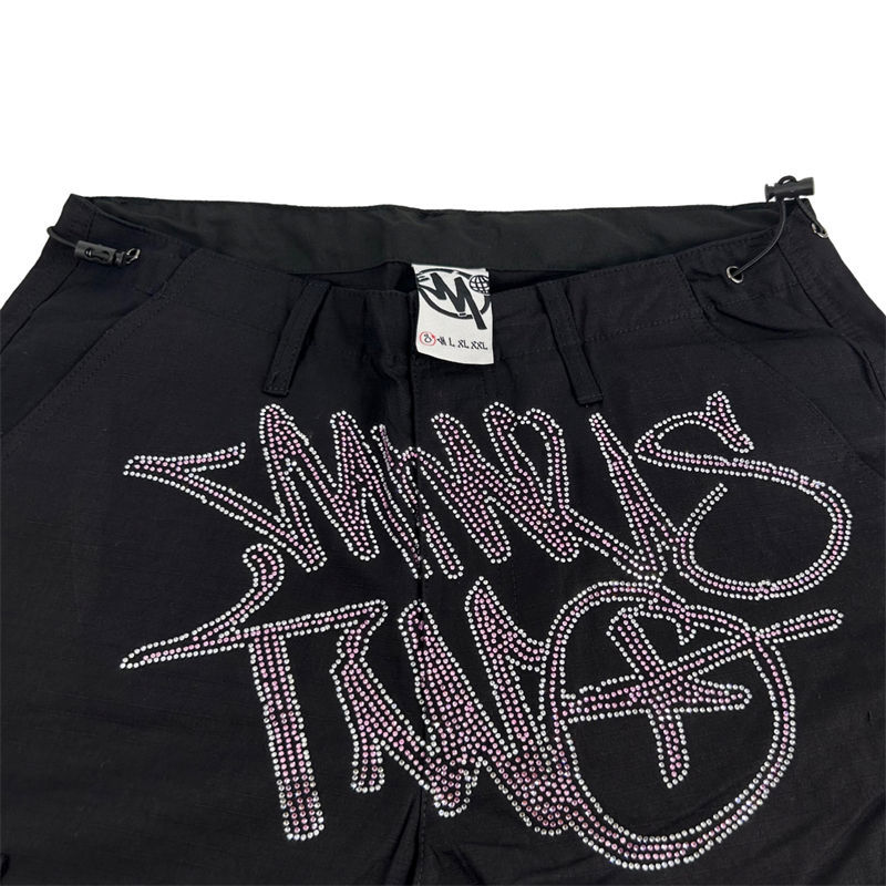 Minus Two Trousers Minustwo Cargos Diamond Studded Pants