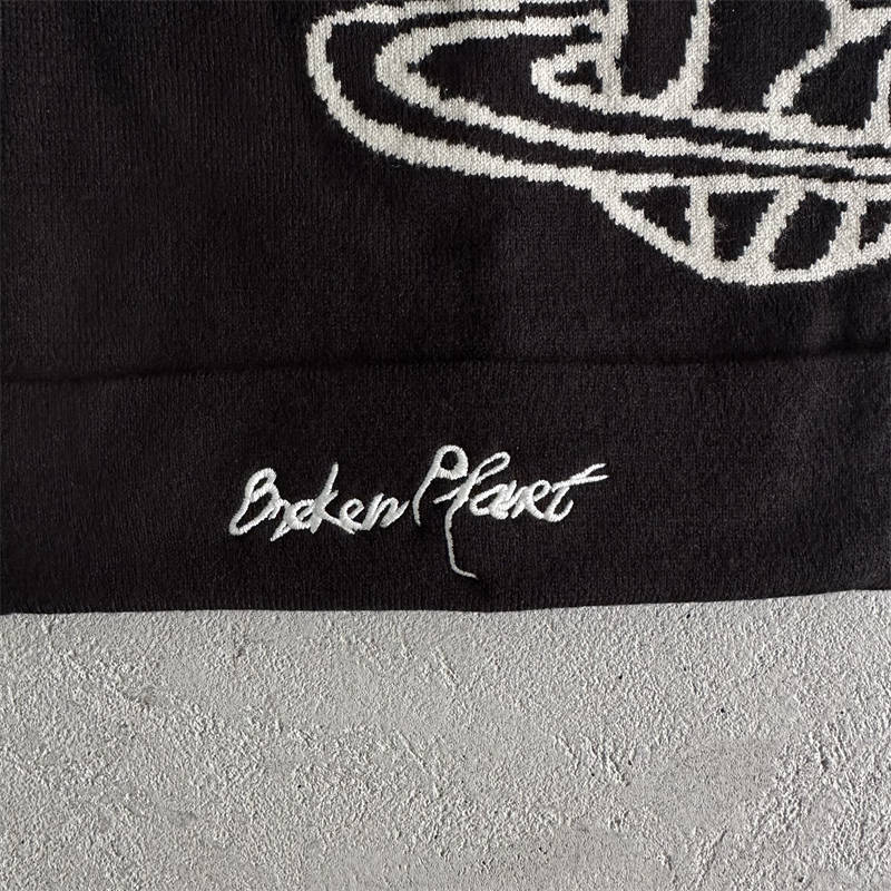 Broken Planet Market Beanie Brokenplanet Midnight Black Line Cap