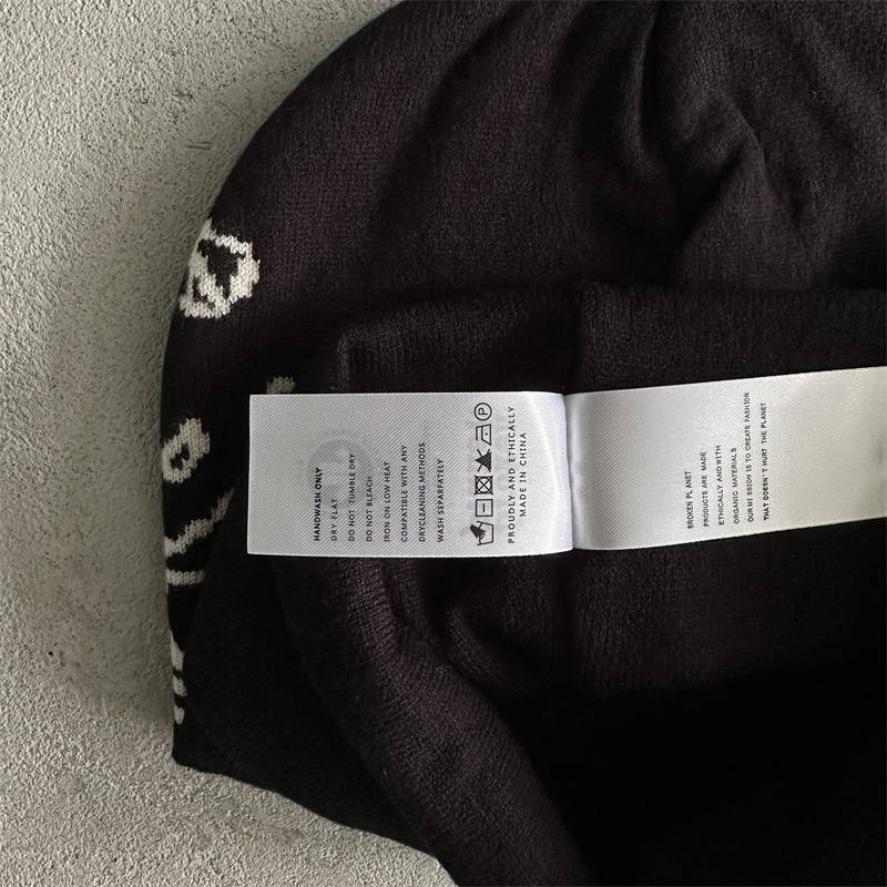 Broken Planet Market Beanie Brokenplanet Midnight Black Line Cap