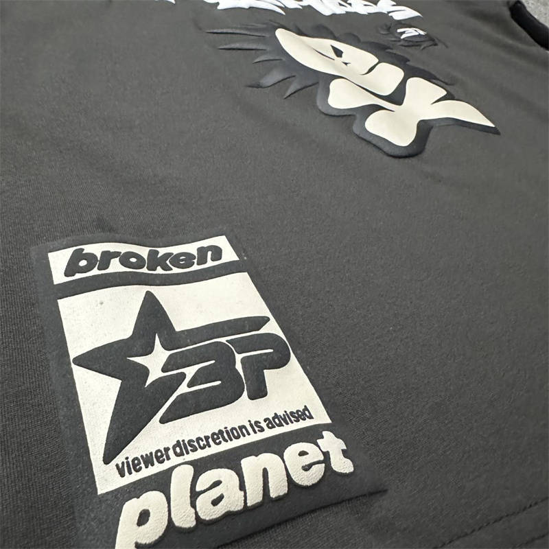 Broken Planet Tshirt Brokenplanet Total Chaos Short Sleeved Top