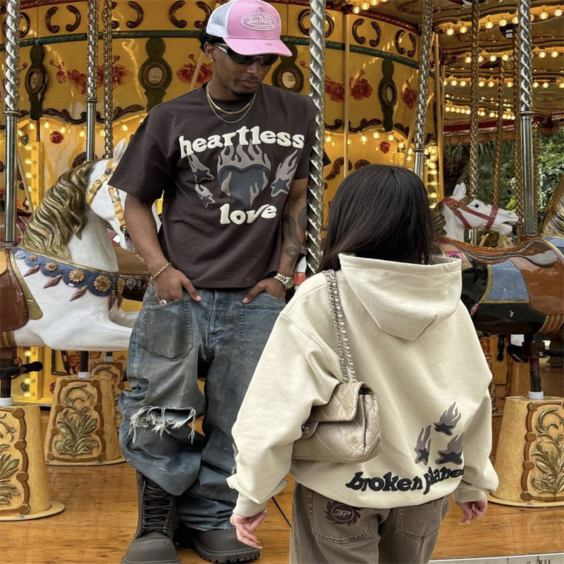 Broken Planet Heartless Love Tshirts​ Wearing Effect