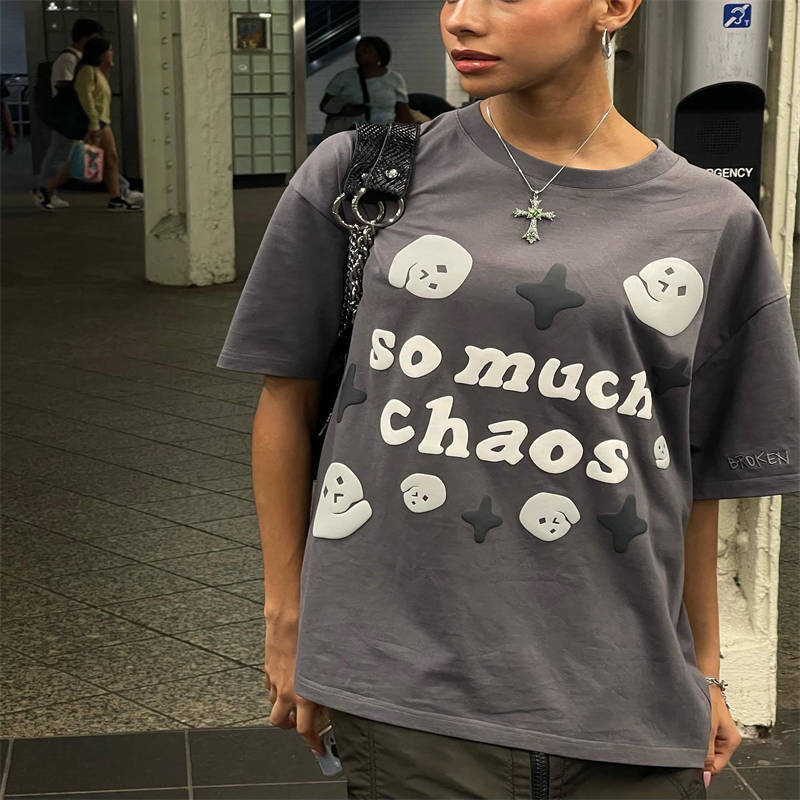 Broken Planet So Much Chaos Tee Wearing Effect