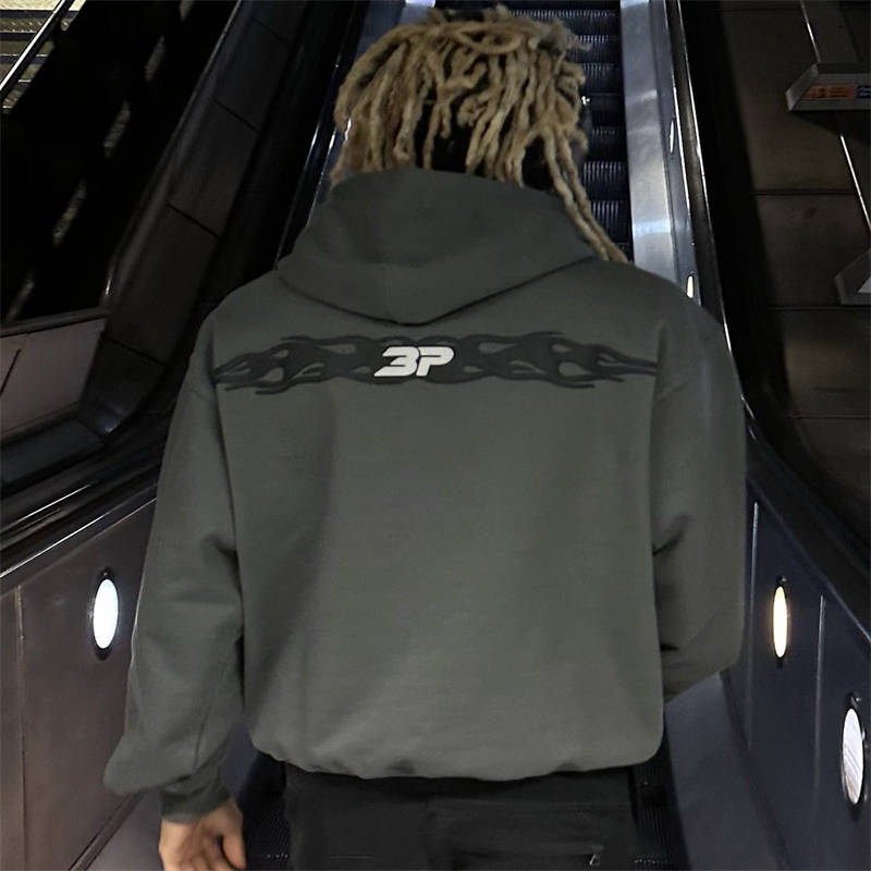 Broken Planet Chaos Hoodie and Pants Brokenplanet Tracksuit Grey Wearing Effect