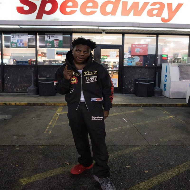 Broken Planet Performance Zip Up Hoodie and Pants Tracksuit Wearing Effect
