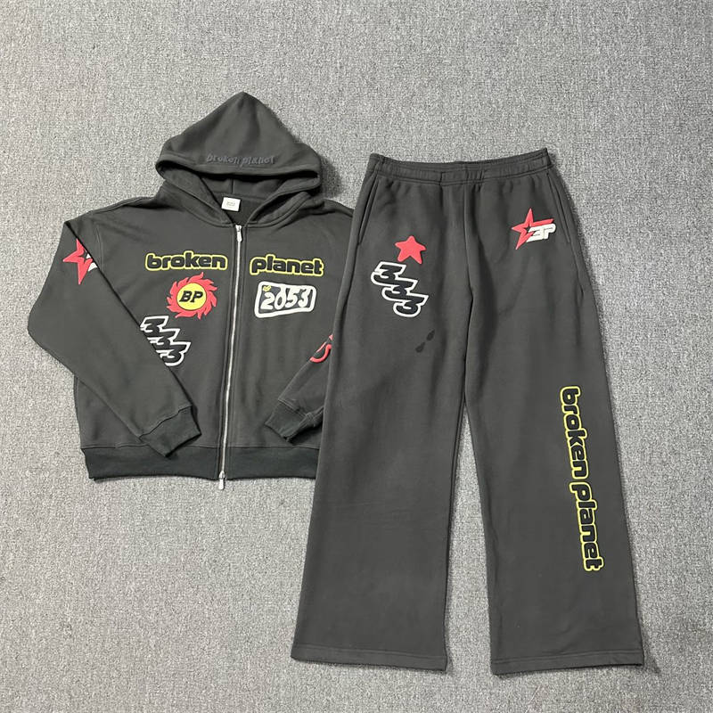 Broken Planet Performance Zip Up Hoodie and Pants Tracksuit
