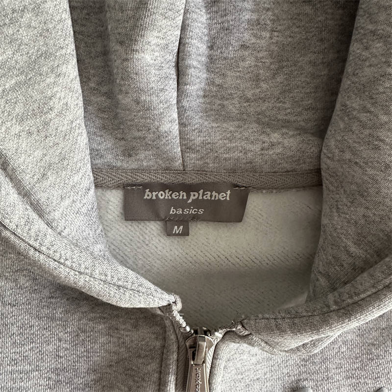 Women's Broken Planet Hoodie Basics Zip Up Sweatshirt