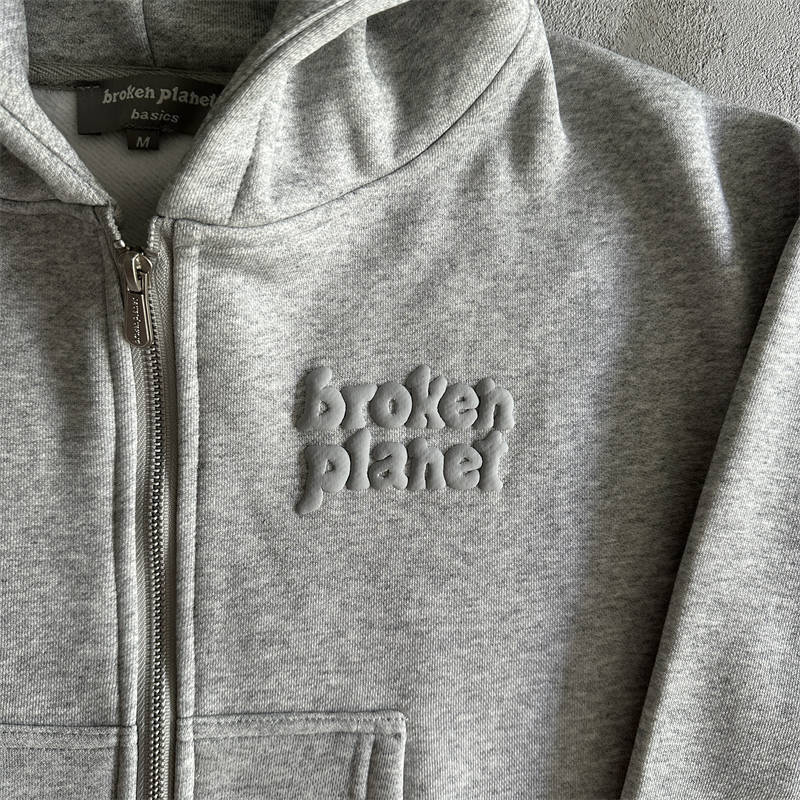 Women's Broken Planet Hoodie Basics Zip Up Sweatshirt