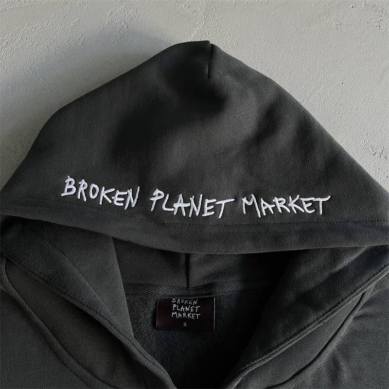 Broken Planet Market Turn On The Dark Zip Up Hoodie
