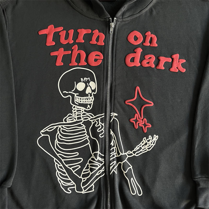Broken Planet Market Turn On The Dark Zip Up Hoodie
