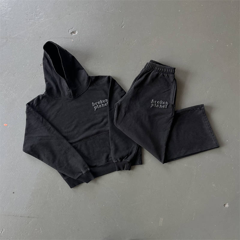 Broken Planet Tracksuit Basics Washed Hoodie and Pants